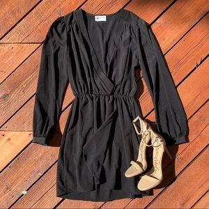 NWOT Rococo Black Wrap Dress